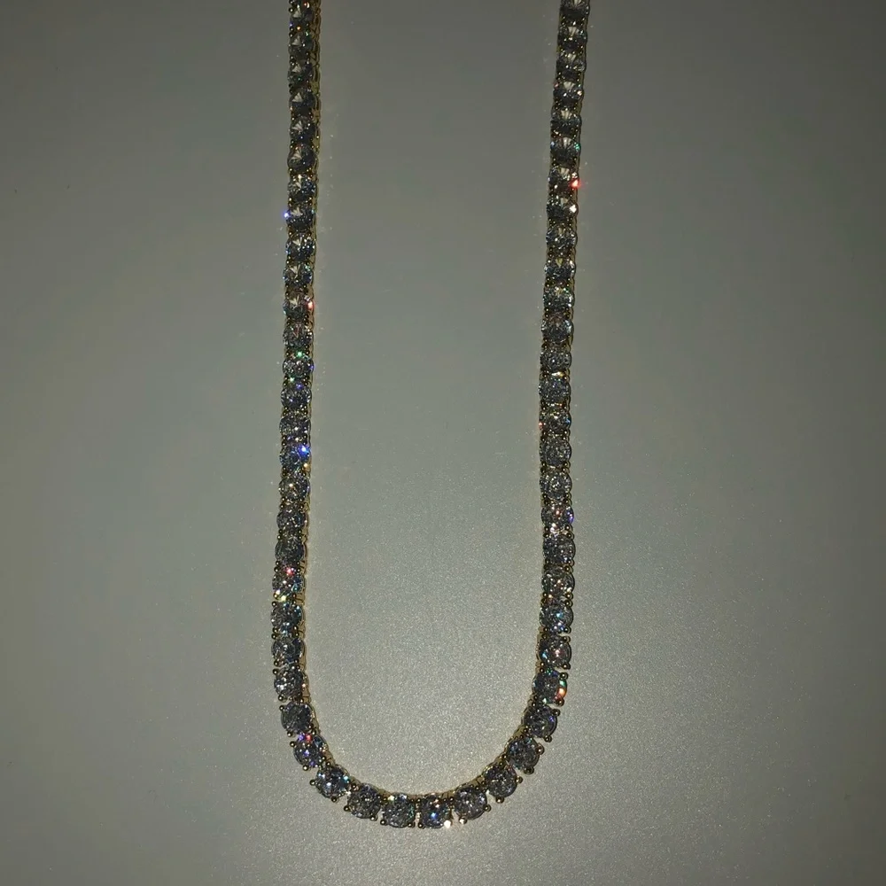 18k 72ct Tennis Necklace - Picture 6 of 14